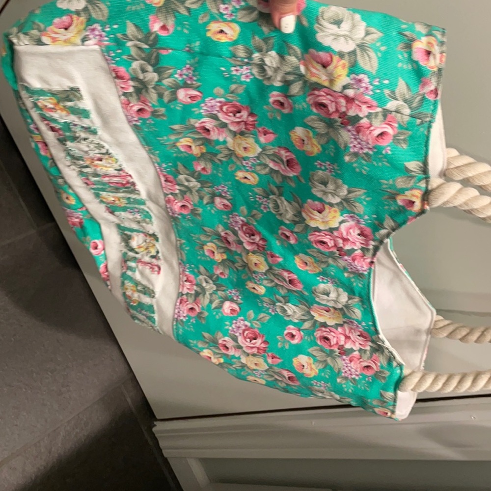 Mackinaw island floral tote bag